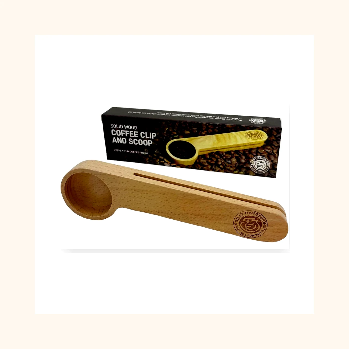 Wood Scoop & Clip — product photo